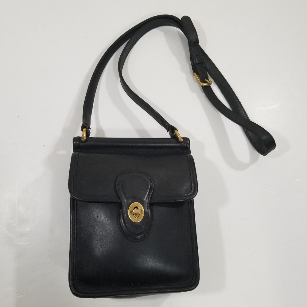 Vintage Coach Murphy 9930 Black leather Crossbody